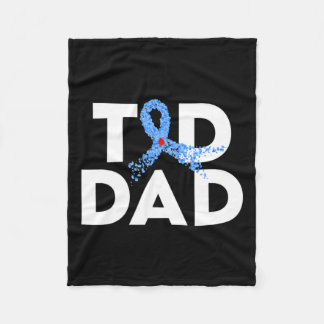 T1d Vater Typ 1 Diabetes Awareness Insulin Family  Fleecedecke