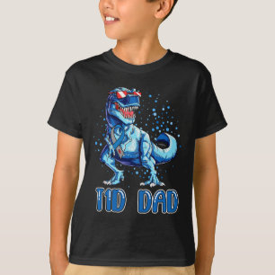 T1d Vater Typ 1 Diabetes Ribbon T Rex Dinosaurier T-Shirt