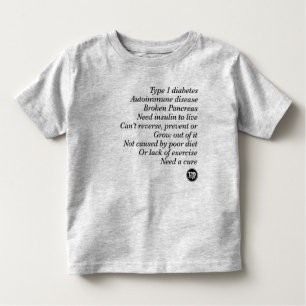 T1d Wahrheit Kleinkind T-shirt