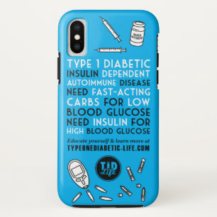 T1D Warnmeldung Case-Mate iPhone Hülle