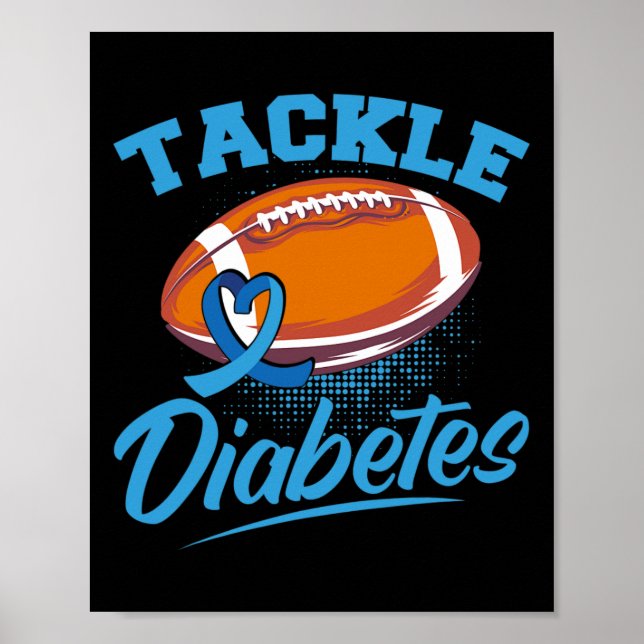 T1D Warrior Diabetes Awareness Handle Diabetes 1 Poster (Vorne)