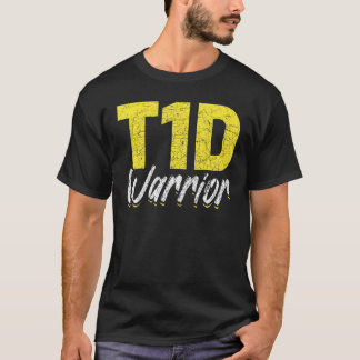 T1D Warrior Diabetes Awareness Montag Diabet Typ 1 T-Shirt
