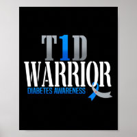 T1D Warrior Diabetes Bewusstsein Typ 1 Diabetiker 