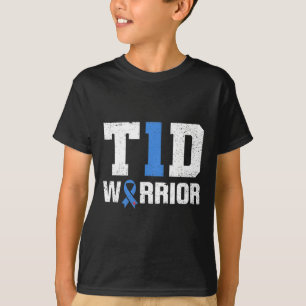T1d Warrior Diabetes Warrior Diabetes Bewusstsein T-Shirt