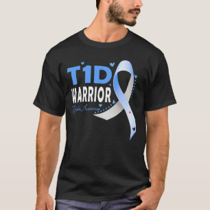 T1D Warrior - Typ 1 Diabetes Bewusstsein Diabetike T-Shirt