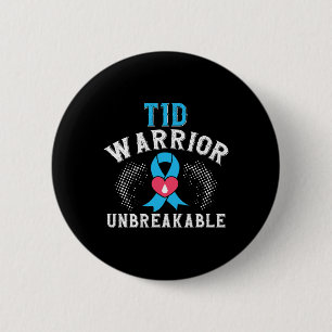 T1d Warrior Unbreakable Diabetes Awareness Montag Button