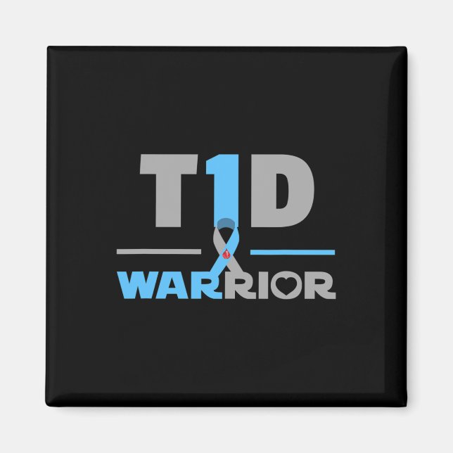 T1d Zitat Spaß Typ 1 Diabetes Magnet (Vorne)