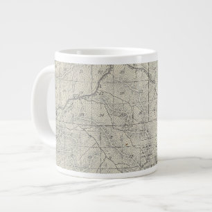 T2021S R3031E Tulare Landkreis Karte Jumbo-Tasse