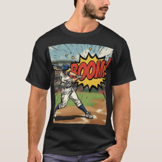 T20-Kricket-Grafik-T-Shirt mit Schlagball-Explosio T-Shirt