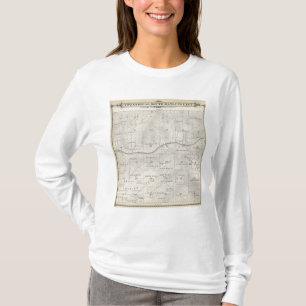 T20S R28E Tulare County Abschnitt-Karte T-Shirt