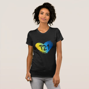 T21 Down-Syndrom Bewusstsein T-Shirt