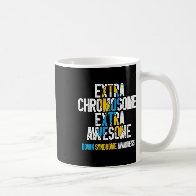 T21 Extra-Chromosom Extra Phantastisch Down Syndro Kaffeetasse (Rechts)