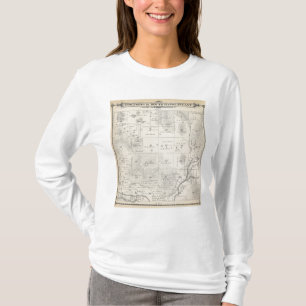 T21S R28E Tulare County Abschnitt-Karte T-Shirt
