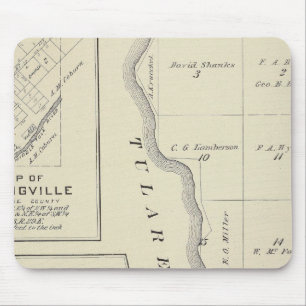 T22S R22E Tulare Landkreis Karte Mousepad