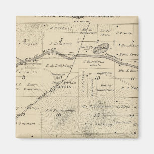 T24S R27E Tulare Landkreis Karte Magnet