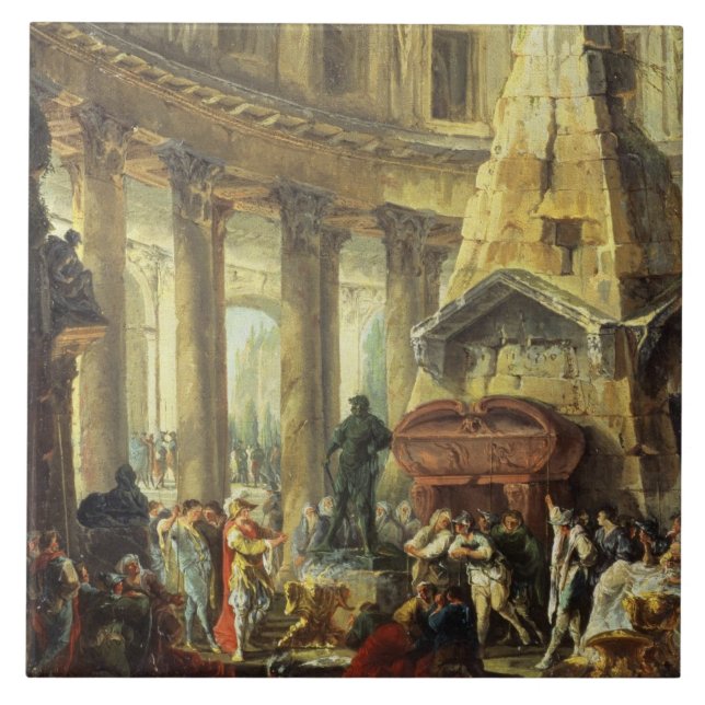 T28516 Alexander der Große, der das Grab von Fliese (Vorderseite)