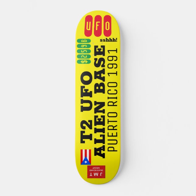 T2 UFO BASE PR Skateboard (Vorderseite)