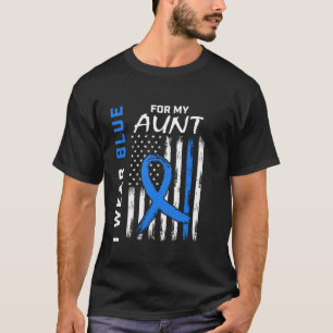T2D Ich trage Blau für meine Tante Diabetes Awaren T-Shirt