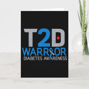 T2d Warrior Diabetes Awareness Typ 2 Diabetische A Karte