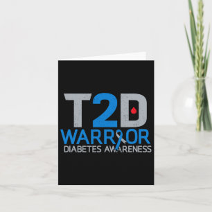 T2d Warrior Diabetes Awareness Typ 2 Diabetische A Karte