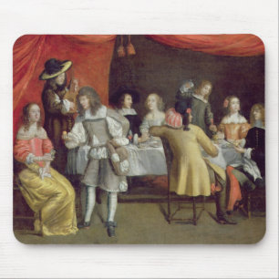 T30878 Elegant Company, die unter einer roten Mousepad