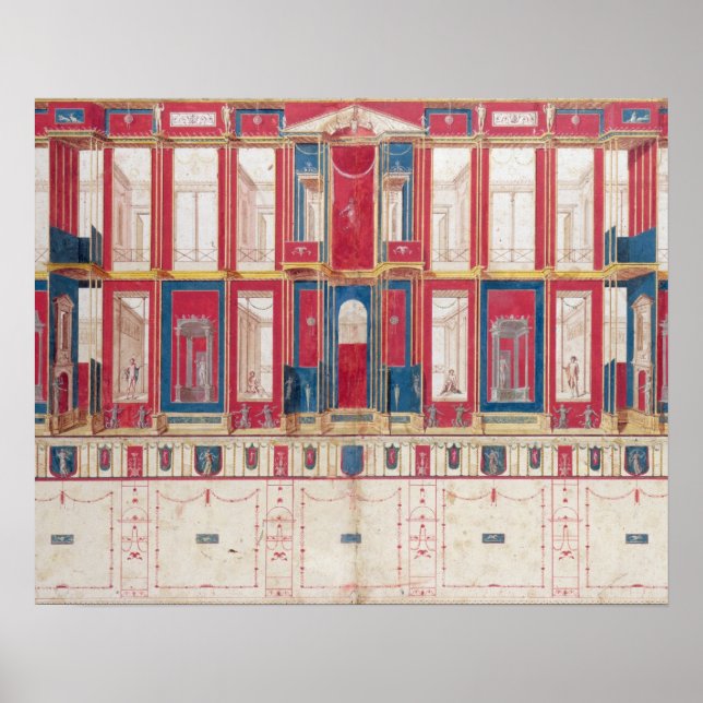 T31456 Study of a Roman Fresco, 1775 Poster (Vorne)