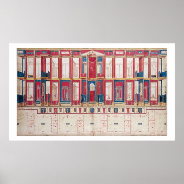 T31456 Study of a Roman Fresco, 1775 Poster (Vorne)