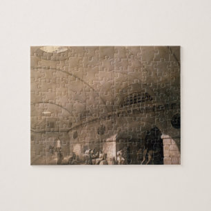 T31459 eine Gefängnis-Szene, 1794 (Stift u. Tinte Puzzle