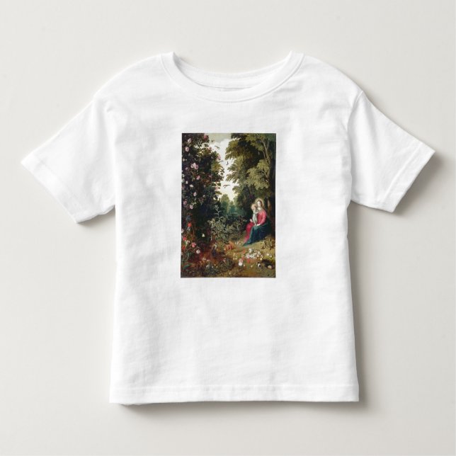 T32789 Madonna und das Kind in einer Landschaft Kleinkind T-shirt (Vorderseite)