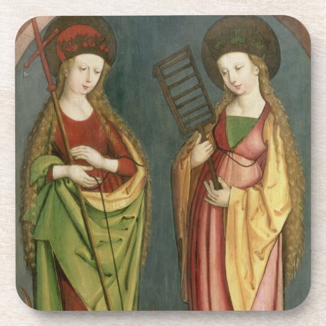 T32982 St Margaret von Antioch und von Untersetzer (Vorderseite)
