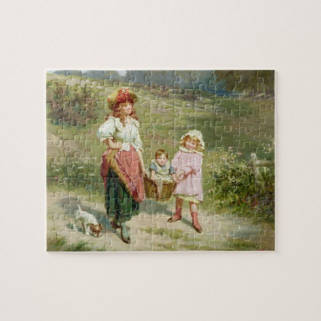 T33572 zum Markt, ein fettes Schwein kaufen Puzzle (Horizontal)