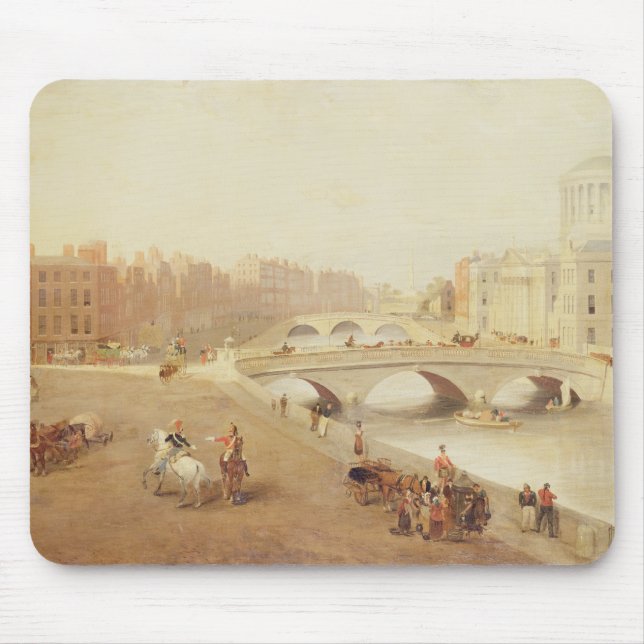 T34018 der Fluss Liffey und die Gerichte, Dublin Mousepad (Vorne)