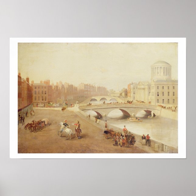 T34018 The River Liffey and the Law Courts, Dublin Poster (Vorne)