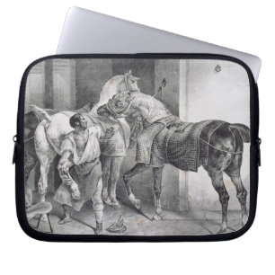T34894 der englische Hufschmied, 1822 (litho) Laptopschutzhülle