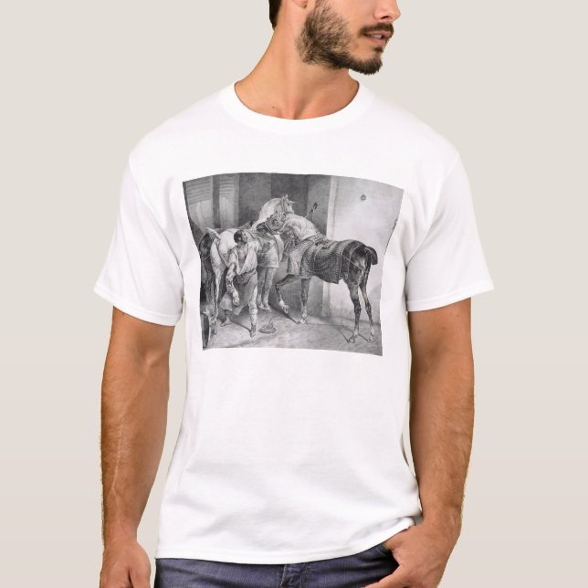 T34894 der englische Hufschmied, 1822 (litho) T-Shirt (Vorderseite)
