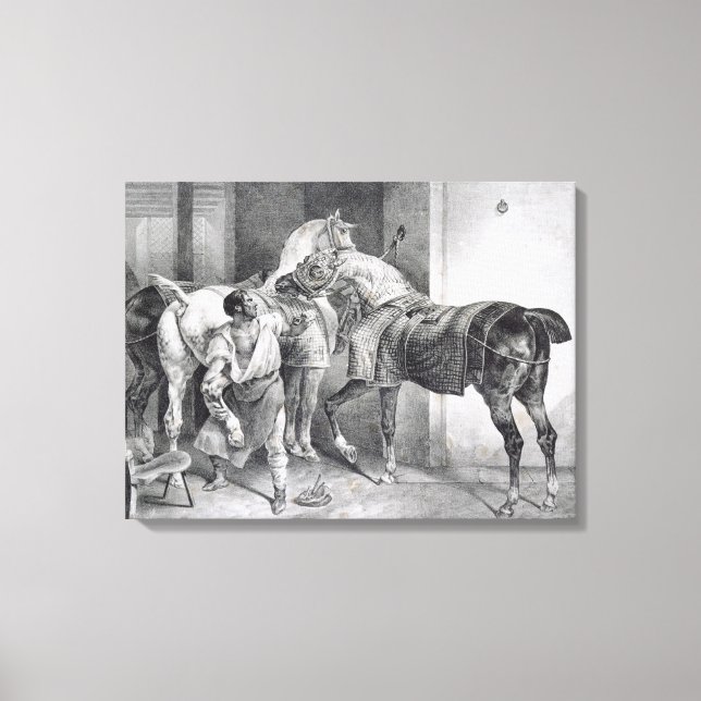 T34894 The English Farrier, 1822 (litho) Leinwanddruck (Vorderseite)