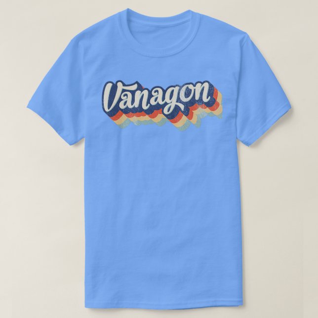 T3 Vanagon Retro 80er Bulli Bus T-Shirt (Design vorne)