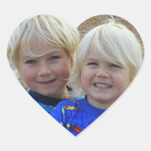 T8 u. Jax Herz-Aufkleber