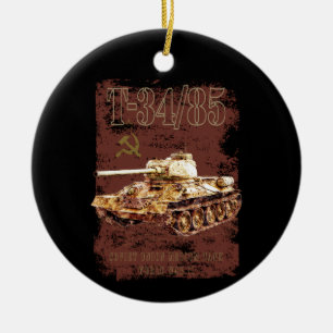 T-34-85 sowjetische Gewerkschaft Mitteltank des Zw Keramik Ornament