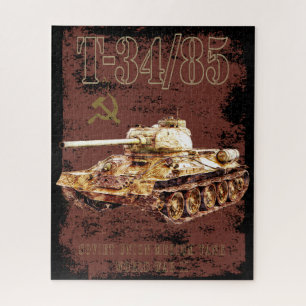 T-34-85 sowjetische Gewerkschaft Mitteltank des Zw Puzzle