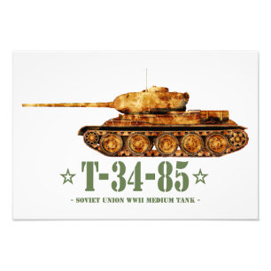 T-34-85 Zweiter Weltkrieg sowjetischer mittlerer P Fotodruck