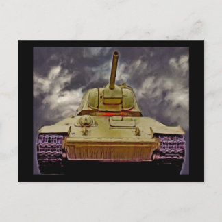 T-34 russischer Tank, sowjetisches Denkmal, Berlin Postkarte