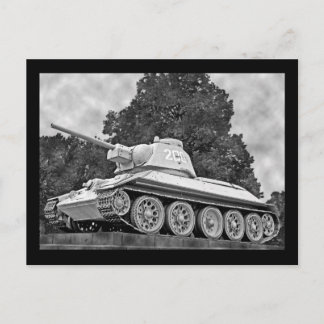 T-34 russischer Tank, sowjetisches Denkmal, Berlin Postkarte