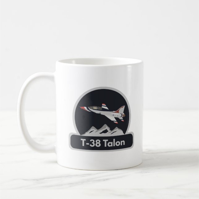 T-38 Talon Jet Trainer Flugzeug Kaffeetasse (Links)