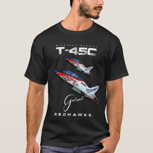 T-45C Goshawk Redhawks USAF Training Aircraft T-Shirt (Vorderseite)