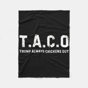 T.a.c.o Trump kneift immer - Lustig Fleecedecke