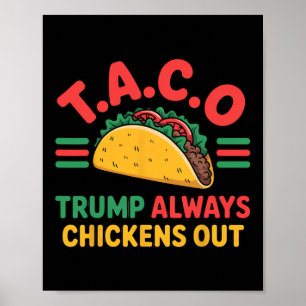 T.a.c.o Trump vertreibt immer den lustigen Taco Poster
