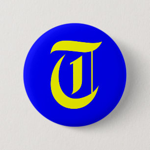 T - ALTES ENGLISCH BUTTON