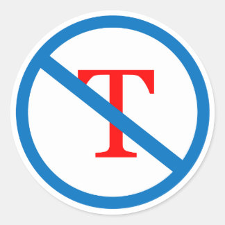 T-Aufkleber Runder Aufkleber