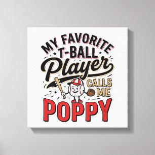 T-Ball Mohn Vintage-Engraving-Shirt-Design_1 Leinwanddruck